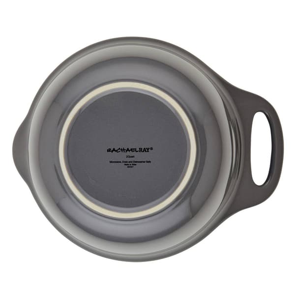Rachael Ray 2pc. Ceramic Mixing Bowl Set - Dark Grey