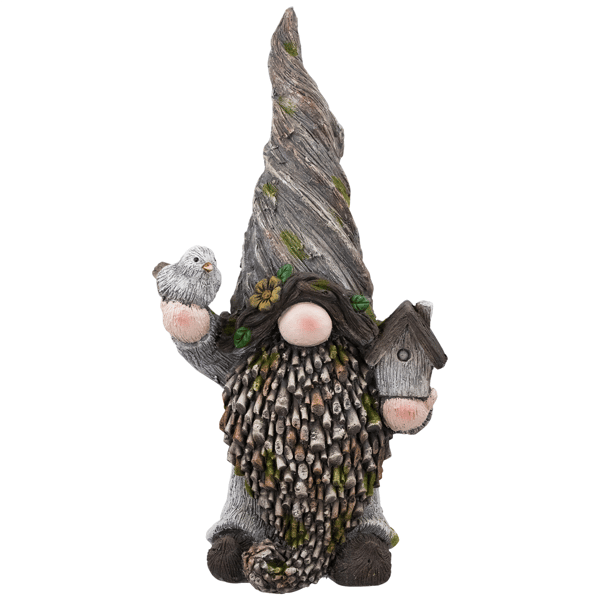 Northlight Gnome with Bird House Outdoor Garden Statue