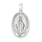 Unisex Gold Classics&#40;tm&#41; 14kt. White Gold Mary Medal Pendant - image 1