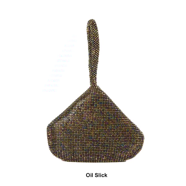 Jessica McClintock Staci Diamonte Sparkle Mesh Pouch