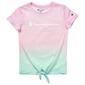 Girls &#40;7-16&#41; Champion Ombre Tie Front Tee - image 2