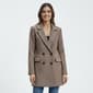 Womens Steve Madden Plaid Double Breasted Faux Wool Coat - image 1