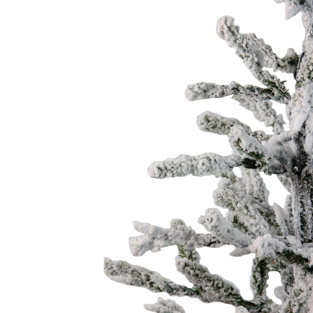 Northlight 3ft. Green Flocked Alpine Coral Christmas Tree