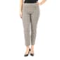 Womens Zac & Rachel Mini Plaid Ankle Pants - image 1