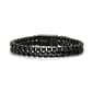 Mens Steeltime Gunmetal Double Box Chain Link Bracelet - image 1