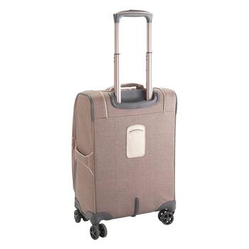  LONDON FOG Newcastle Softside Expandable Spinner Luggage, Rose  Charcoal Herringbone, 4 Piece Set