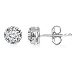 Nova Star(R) 1/4ctw. Silver Lab Grown Diamond Stud Earrings