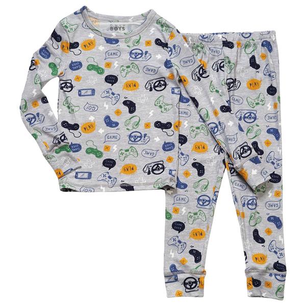 Boys (4-10) Only Boys® Just Chill Yummy 4pc. Pj Set - Grey/Navy