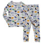 Boys (4-10) Only Boys® Just Chill Yummy 4pc. Pj Set - Grey/Navy - image 3