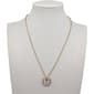 Ashley Gold-Tone Mother of Pearl & Crystal Butterflies Pendant - image 1