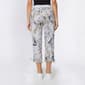 Womens Dash Drawstring Waistband with Side Tie Hem Capris - image 2