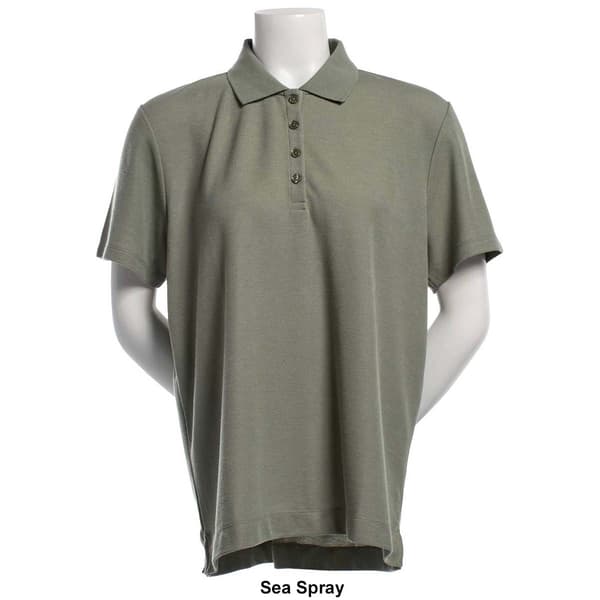 Plus Size Hasting & Smith Short Sleeve Solid Polo