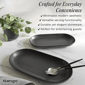 Sango Anderson Black Large Ceramic Serving Platters - Set of 2 - image 5