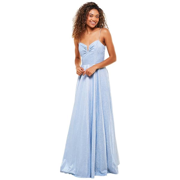 Juniors Crystal Doll Fairy Dust V-Notch Ballgown