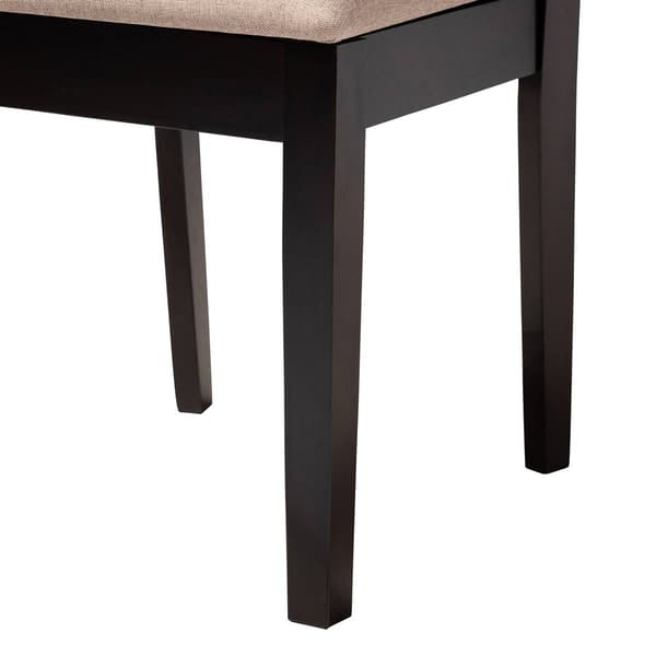 Baxton Studio Rita Modern Dark Brown Wood 5pc. Dining Set