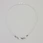 Silver Plated Brass Shades of Black Crystal Necklace - image 1