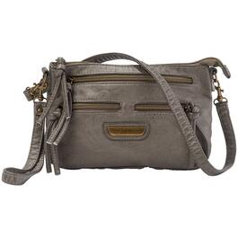 Stone Mountain Double Washed Paisley Embossed 4 Bagger Crossbody