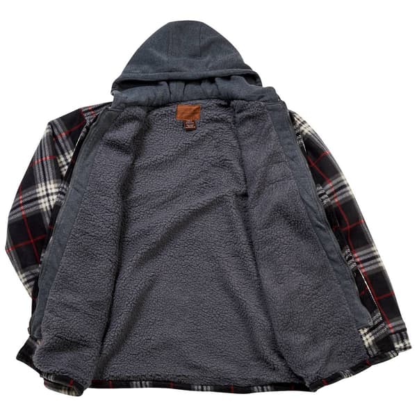Mens Big & Tall Mountain Ridge Sherpa Lined Jacket - Red/Black