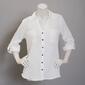 Juniors A. Byer Button Front Portofino Blouse - image 1