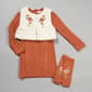 Girls &#40;4-6x&#41; Little Lass&#40;R&#41; Sweater Dress w/ Faux Fur Vest - image 1