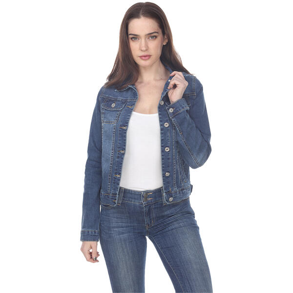 Womens White Mark Denim Jacket - image 