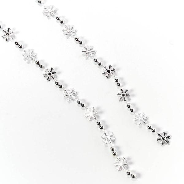 Silver Snowflake Garland - image 