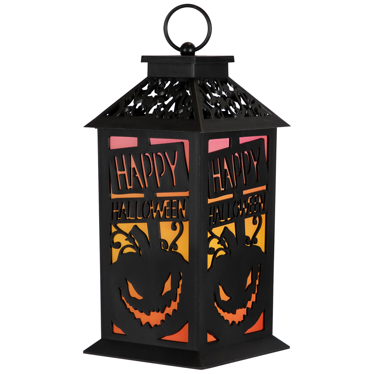 Northlight LED Lighted Jack-O-Lantern Happy Halloween Lantern