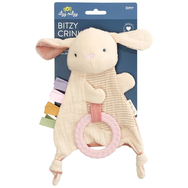 Baby Girl Itzy Ritzy Bunny Crinkle Sensory Toy - image 