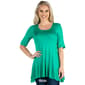 Womens 24/7 Comfort Apparel Elbow Sleeve Swing Tunic Top - image 5