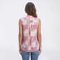 Womens da-sh Sleeveless Pocket Italian Gauze Floral Blouse - image 2