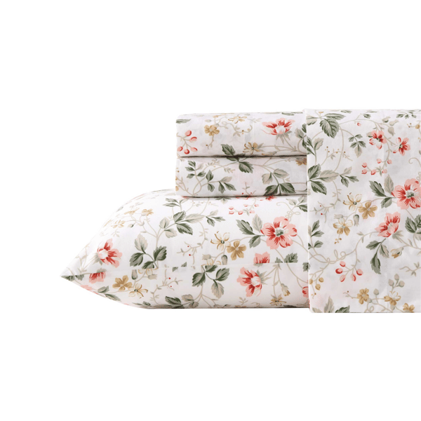 Laura Ashley(R) Meadow Floral Percale Sheet Set - image 