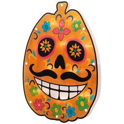 Northlight Seasonal 15in. Lighted Pumpkin Halloween Silhouette