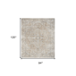 HomeRoots Beige Oriental Power Loom Washable Area Rug - image 3