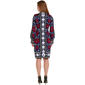 Womens Nina Leonard Long Sleeve Pattern Sweater Dress - image 3