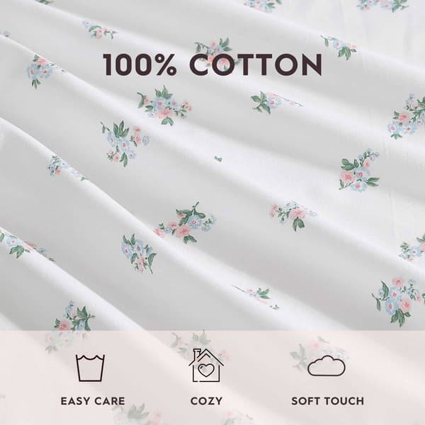 Laura Ashley Harperette 100% Cotton Sheet Set