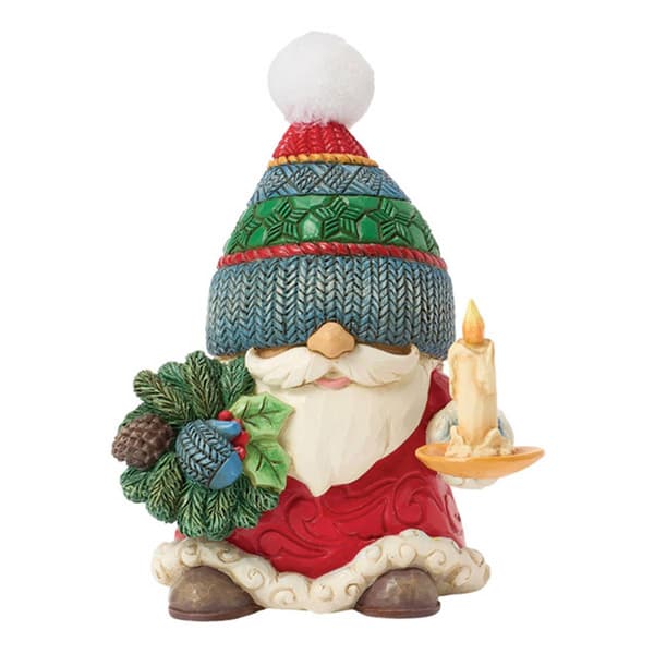 Jim Shore Gnome Chamber Candle Christmas Figurine - image 