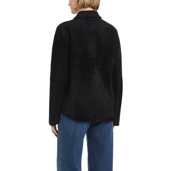 Womens Vince Camuto Single Breasted Short Stretch Knit Coat