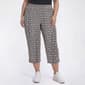 Plus Size Emily Daniels Pull On Geometric Capris with Side Slits - image 1