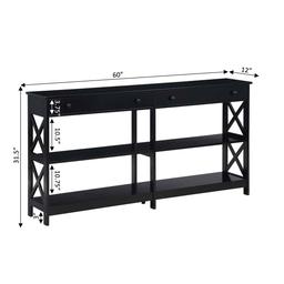 Convenience Concepts Oxford 3-Tier Console Table