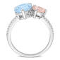 Gemstones Classics&#8482;  Sky Blue Topaz & Morganite Toi et Moi Ring - image 3