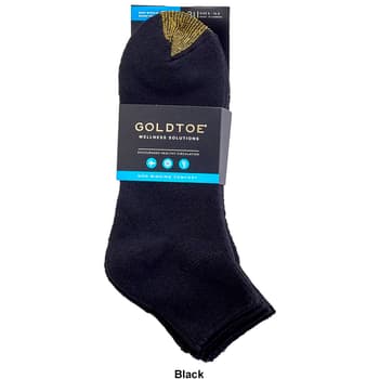 Mens Gold Toe® 3pk. Wellness Non Binding Quarter Socks - Boscov's