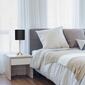 Simple Designs Brushed Tapered Table Lamp w/Fabric Drum Shade - image 6