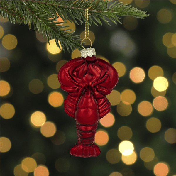 Northlight Shiny Lobster Glass Christmas Hanging Ornament