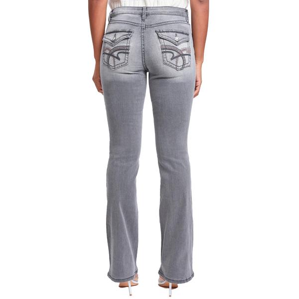 Juniors YMI® Back Pocket Embroidered Bootcut Jeans - image 