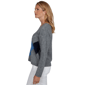 Petite Hearts of Palm Autumn Breeze V Neck Argyle Sweater - image 4