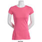 Juniors Aveto Short Sleeve Basic Crew Neck Cap Sleeve Tee - image 13
