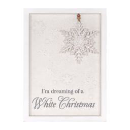 Melrose 12in. Dreaming of a White Christmas Snowflake Sign
