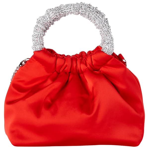 D''Margeuax Top Handle Gathered Evening Bag