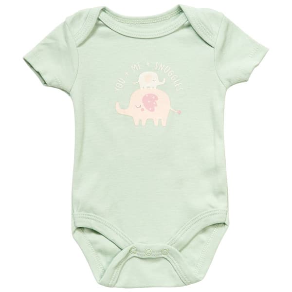 Baby Girl (NB-9M) baby views(R) You & Me Snuggles Elephant Bodysuit - image 