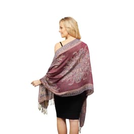 Womens Soxygen Paisley Pashmina Scarf - Violet